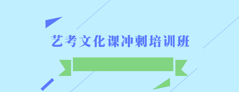 藝考文化課沖刺培訓班
