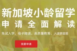 上海新加坡低齡留學申請方案