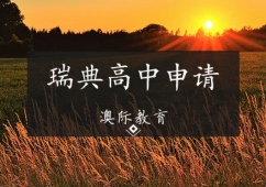 天津瑞典高中留學申請